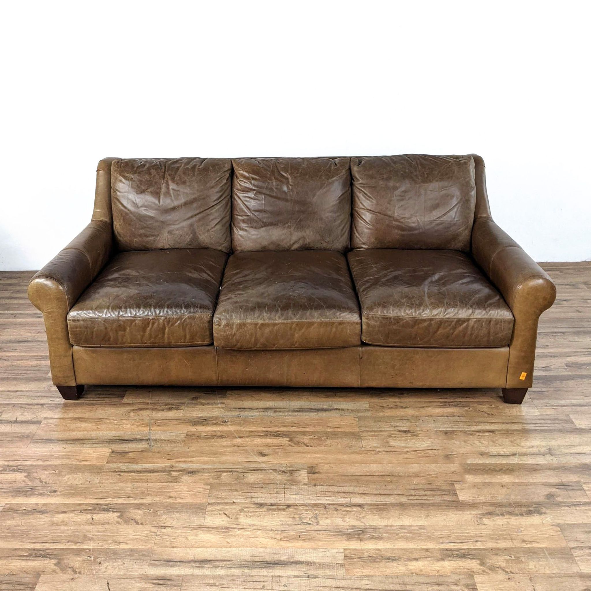 Bassett Furniture Leather Sofa - image 0