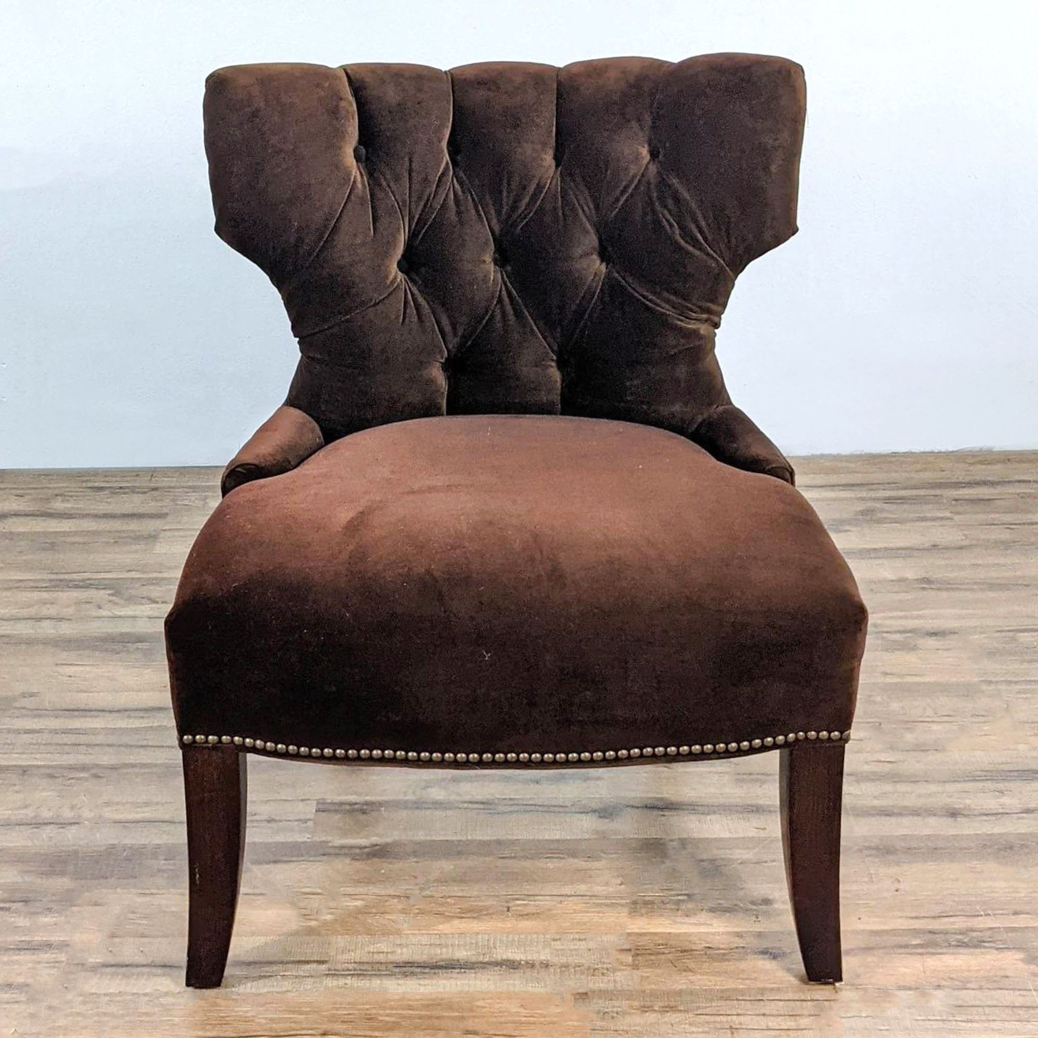  Velvet Upholstered Accent Chair - image 0