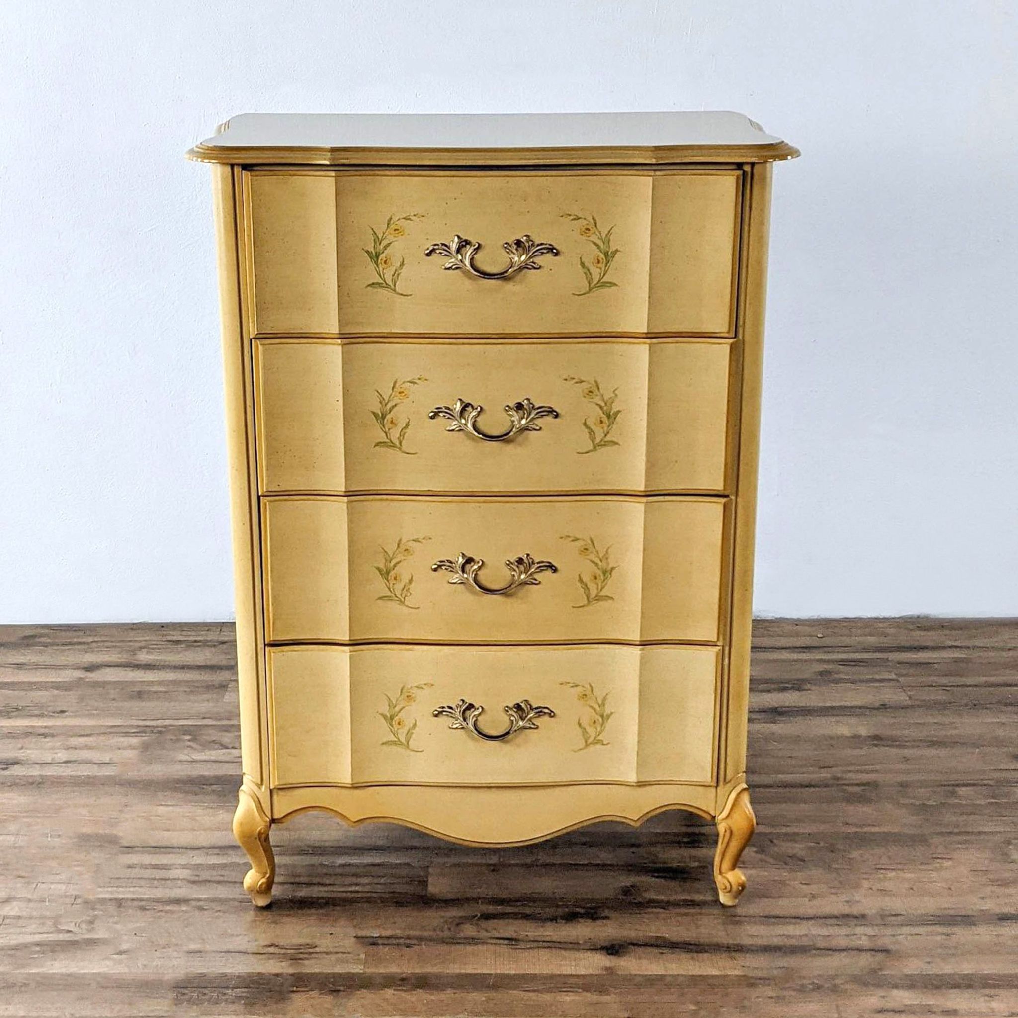 Floral Wooden Chest - image 0