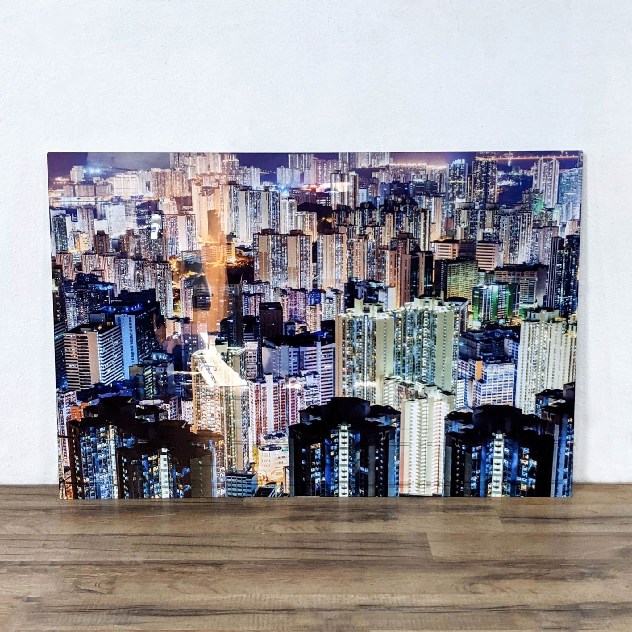 Hong Kong Skyline at Night Art Print - image 0