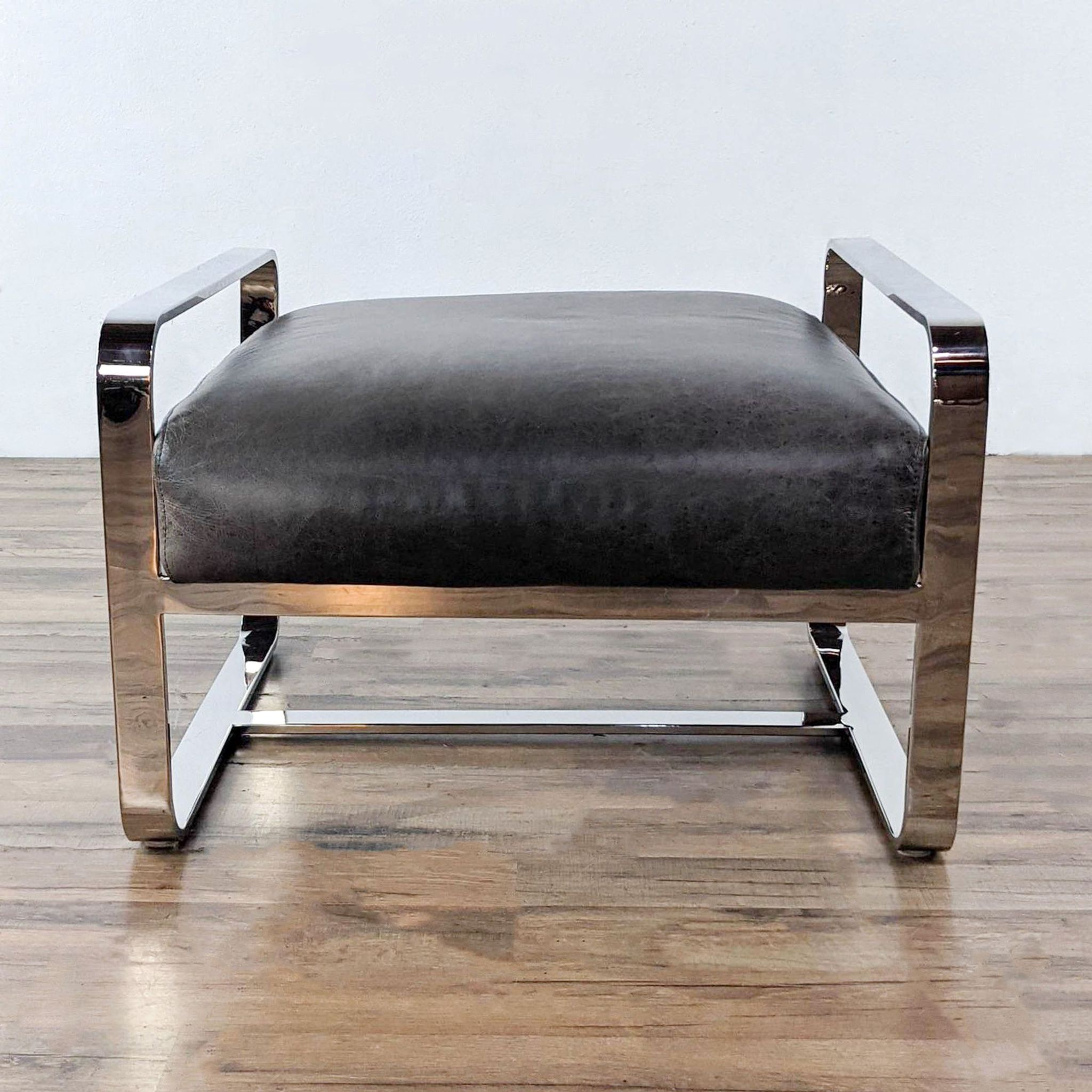 Leather Ottoman - image 0