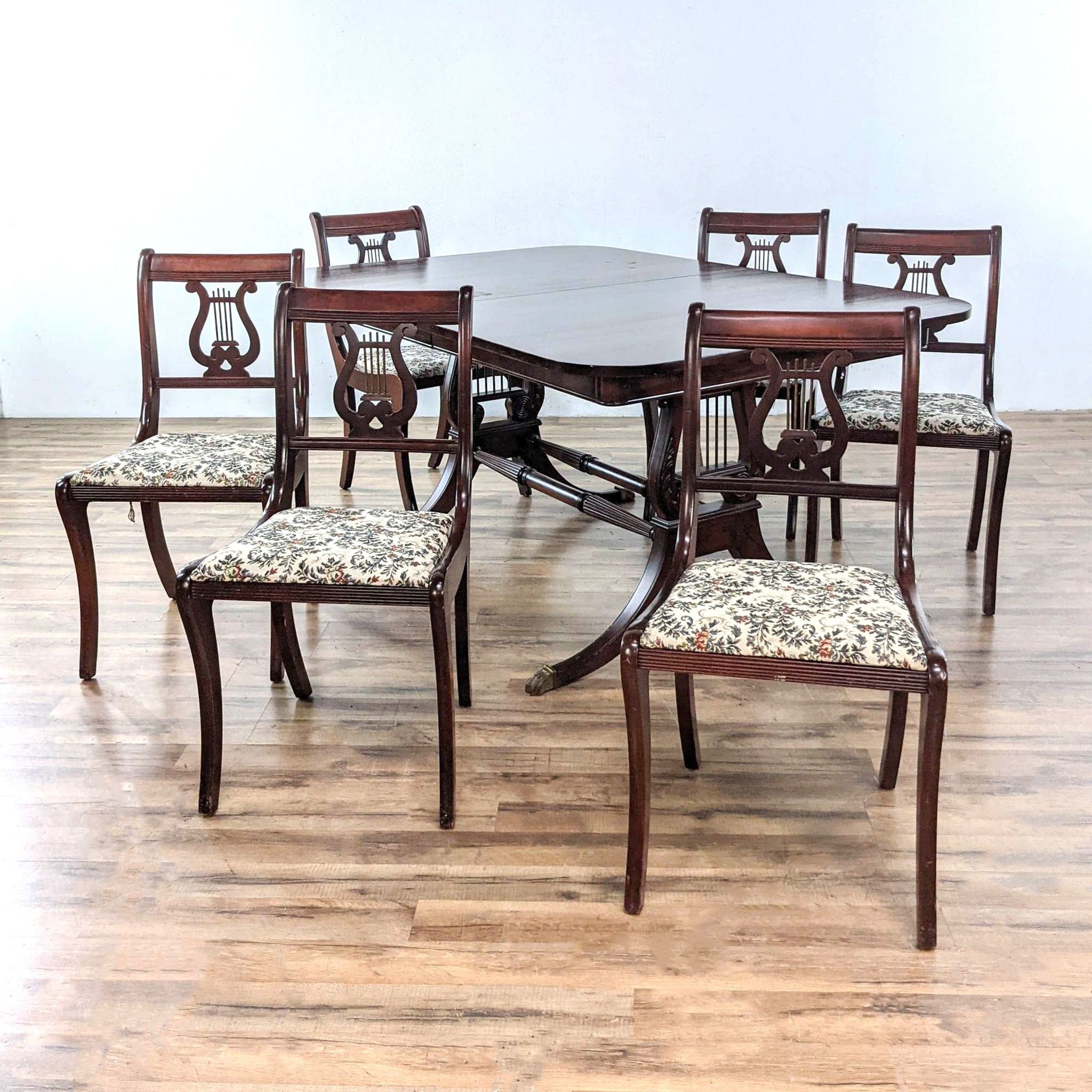 Seven-Piece Wooden Dining Set - image 0