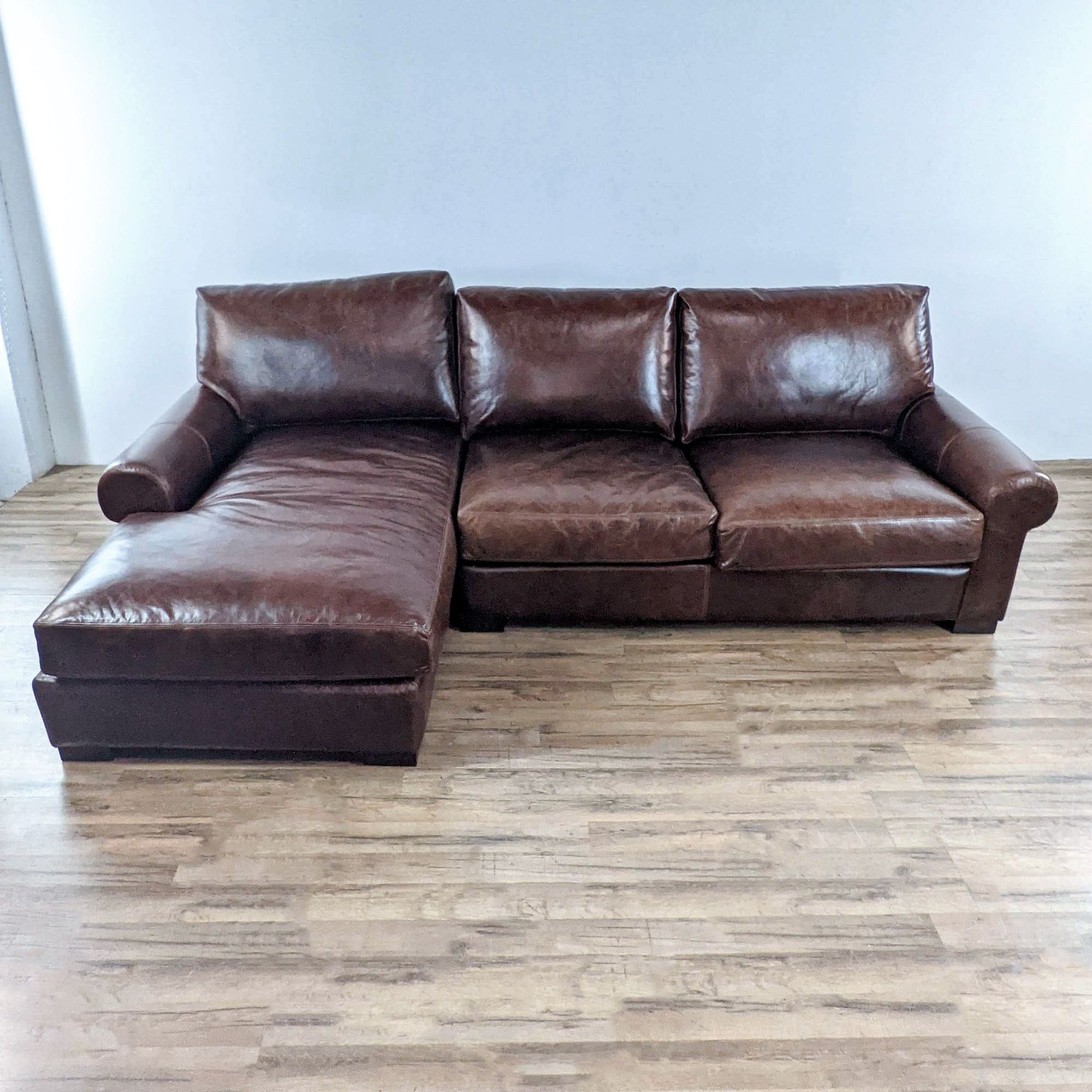 Pottery Barn Leather Sectional Sofa - image 0